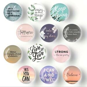 12 piece, Inspirational Magnet Set NEW